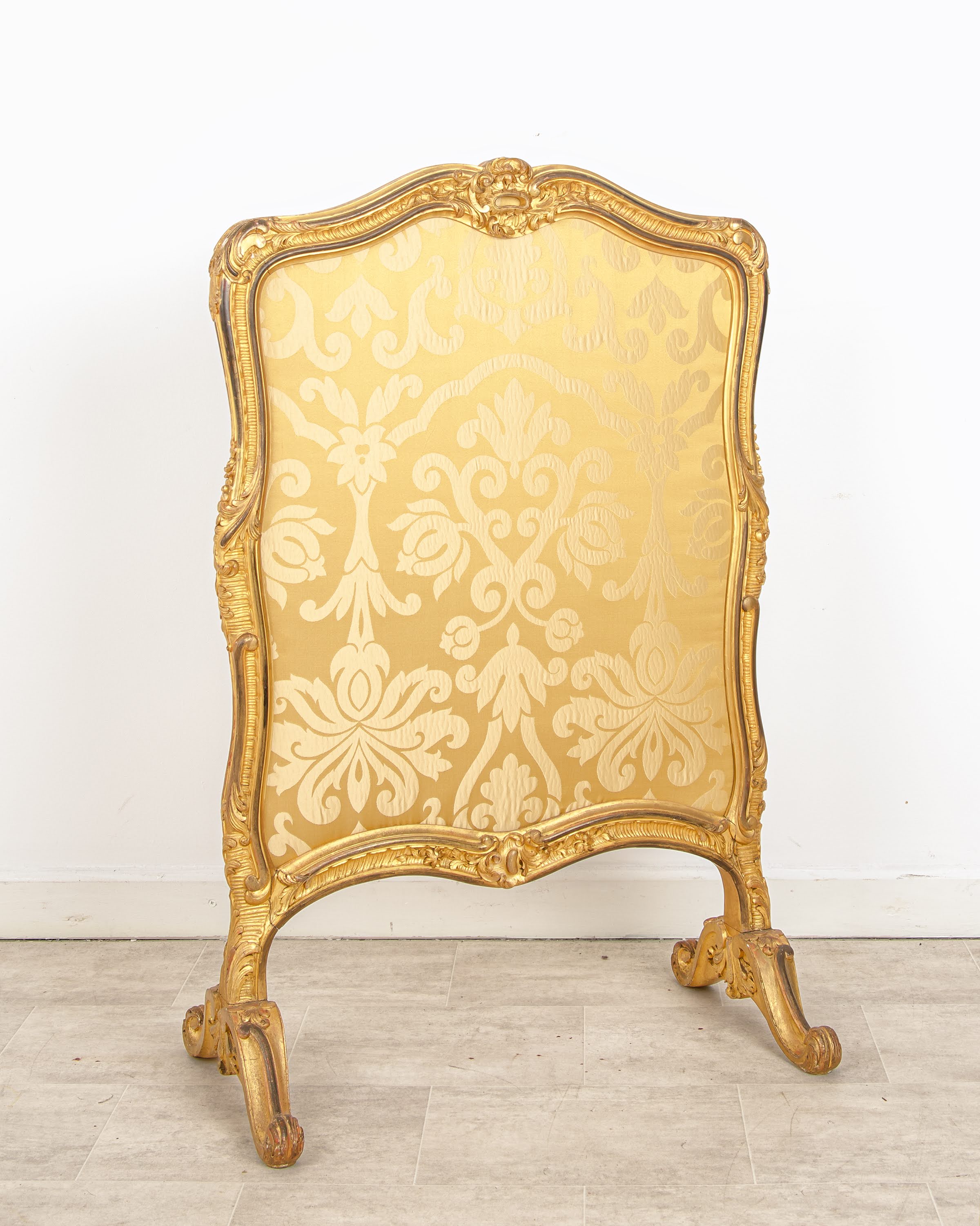 Antique French Giltwood Rococo Style Fire Screen | Hawkins Antiques