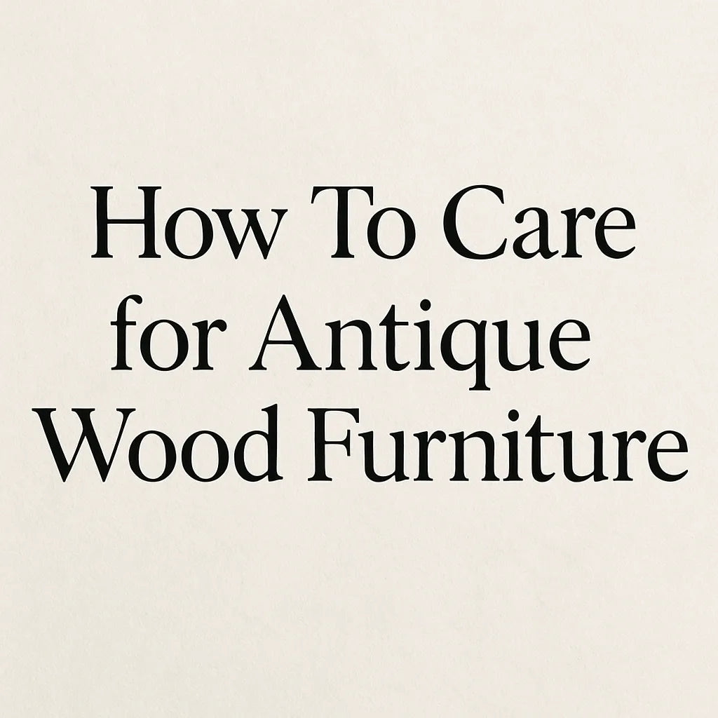 How to Care for Antique Wood Furniture: A Simple Guide