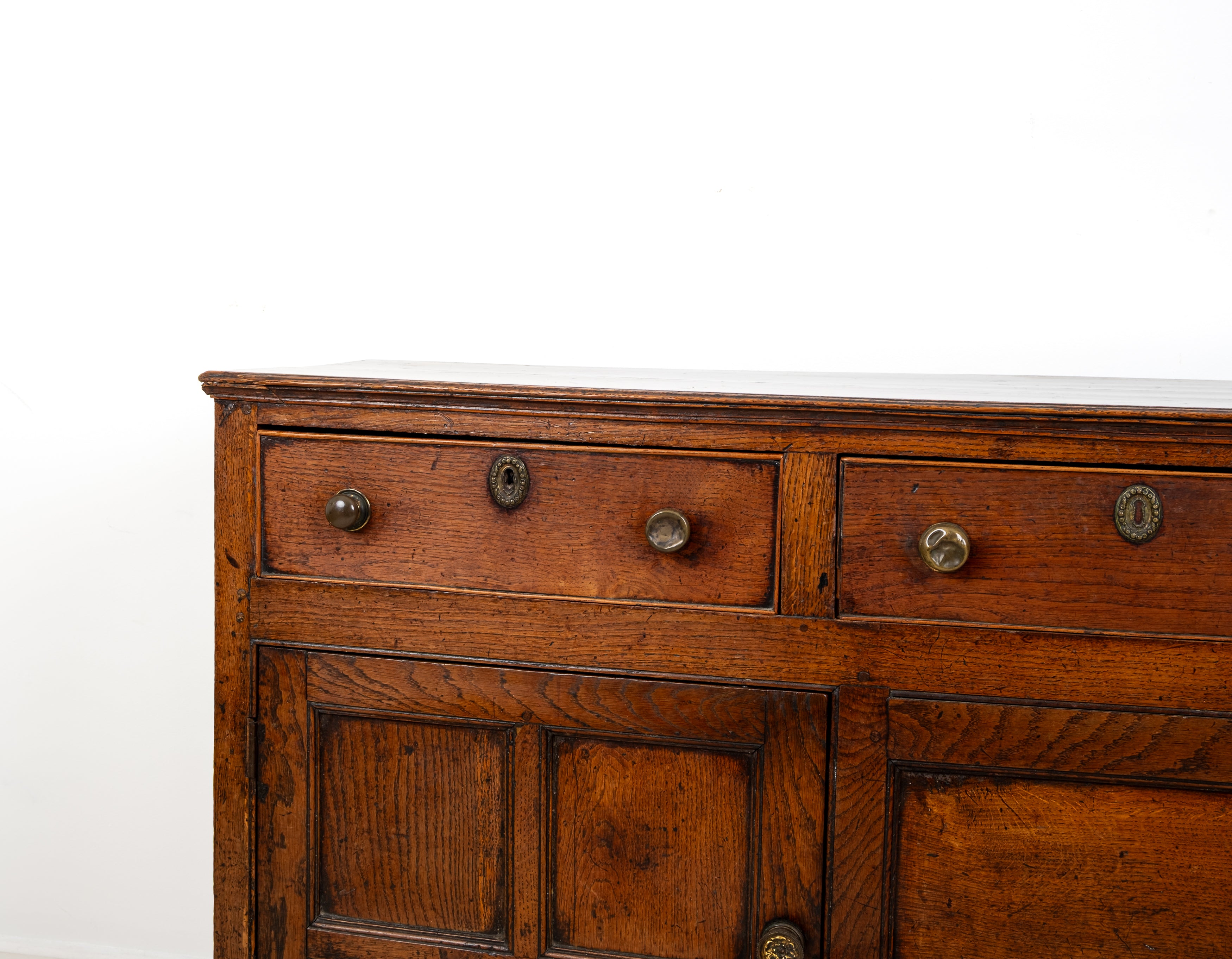 Antique Oak Dresser Base Sideboard c.1800
