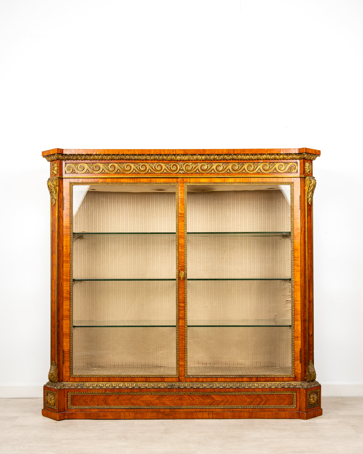 H. J. Hatfield & Sons Gilt Bronze Display Cabinet – Lady Ludlow Collection c.1900