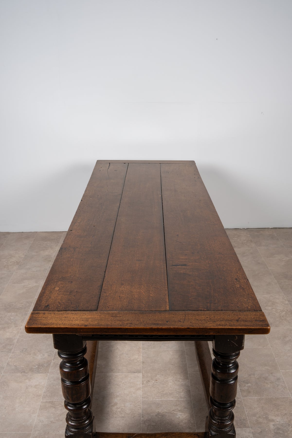 Antique 18th Century English Oak Refectory Farmhouse Dining Table