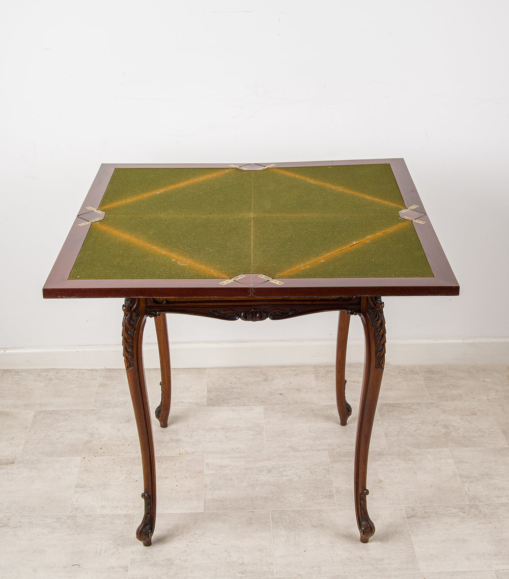 Antique Mahogany Envelope Games / Card Table - 19th Century | Hawkins ...
